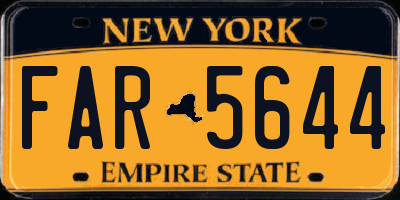 NY license plate FAR5644