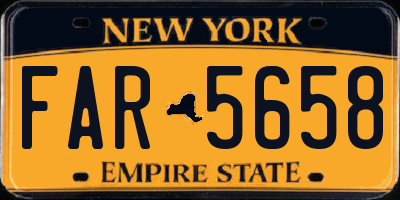 NY license plate FAR5658