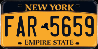 NY license plate FAR5659