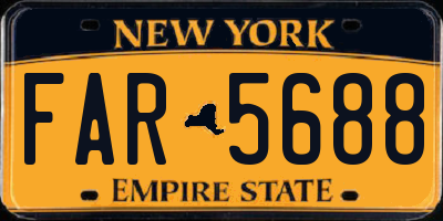 NY license plate FAR5688