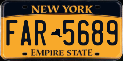NY license plate FAR5689