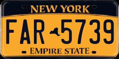 NY license plate FAR5739