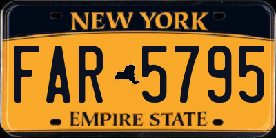 NY license plate FAR5795