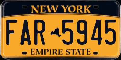 NY license plate FAR5945