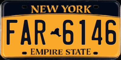 NY license plate FAR6146