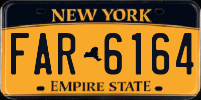 NY license plate FAR6164