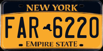 NY license plate FAR6220