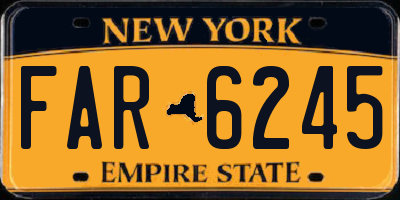 NY license plate FAR6245