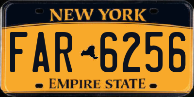 NY license plate FAR6256