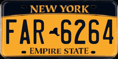 NY license plate FAR6264