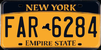NY license plate FAR6284