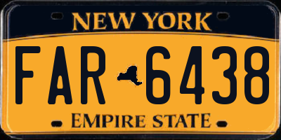 NY license plate FAR6438