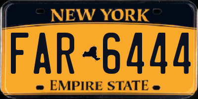 NY license plate FAR6444