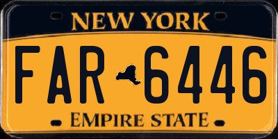 NY license plate FAR6446