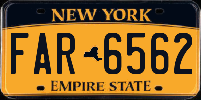 NY license plate FAR6562