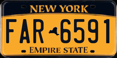 NY license plate FAR6591
