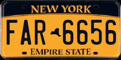 NY license plate FAR6656