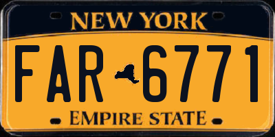 NY license plate FAR6771