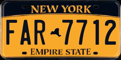 NY license plate FAR7712