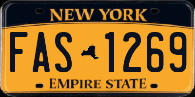 NY license plate FAS1269