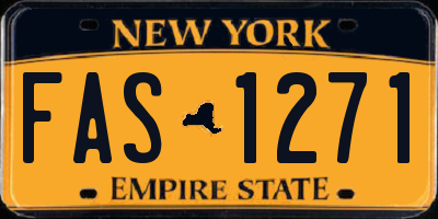 NY license plate FAS1271