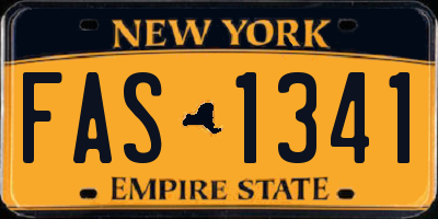 NY license plate FAS1341