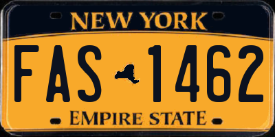NY license plate FAS1462