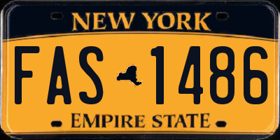 NY license plate FAS1486