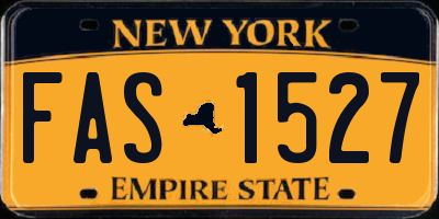 NY license plate FAS1527