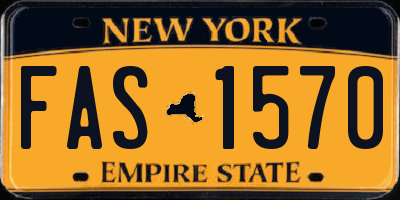 NY license plate FAS1570