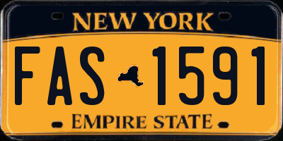 NY license plate FAS1591