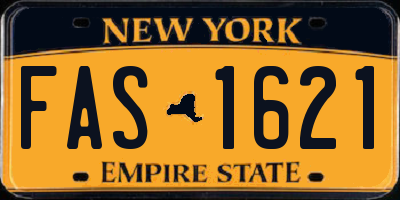 NY license plate FAS1621