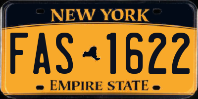 NY license plate FAS1622
