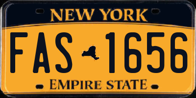 NY license plate FAS1656