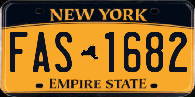 NY license plate FAS1682