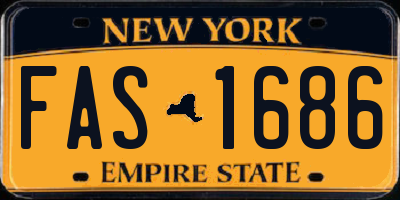 NY license plate FAS1686
