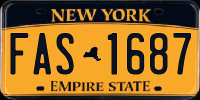NY license plate FAS1687