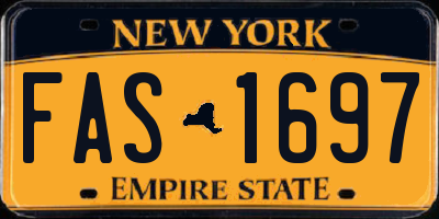 NY license plate FAS1697