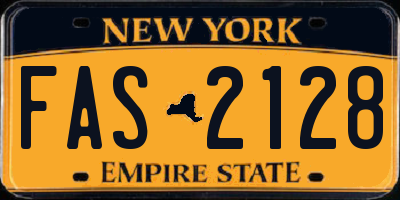 NY license plate FAS2128