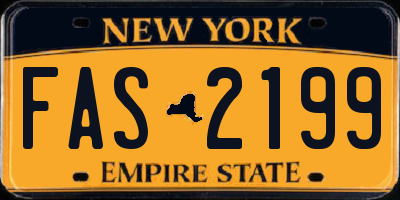 NY license plate FAS2199