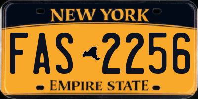 NY license plate FAS2256