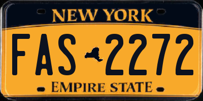 NY license plate FAS2272