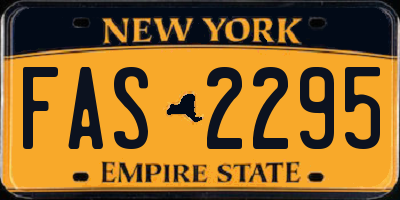 NY license plate FAS2295