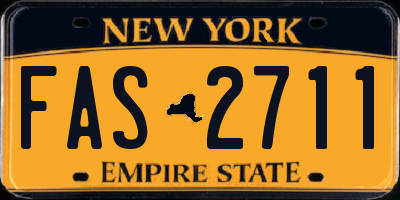 NY license plate FAS2711