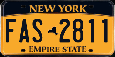 NY license plate FAS2811