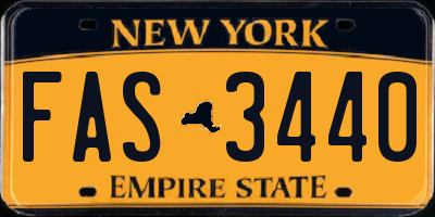 NY license plate FAS3440