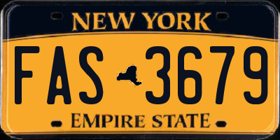 NY license plate FAS3679