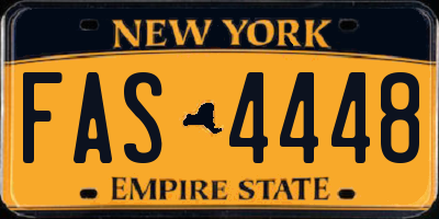 NY license plate FAS4448