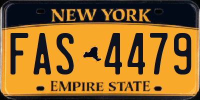 NY license plate FAS4479