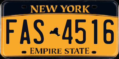 NY license plate FAS4516